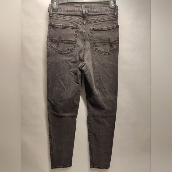 Denizen from Levi's - Black Denim Distressed Mom Jeans - Women's Size 0 - Picture 3 of 3